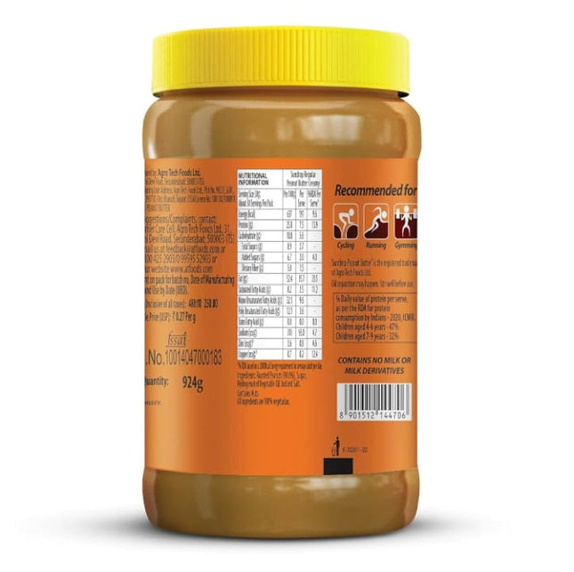 Sundrop Peanut Butter Regular Creamy, 924gm