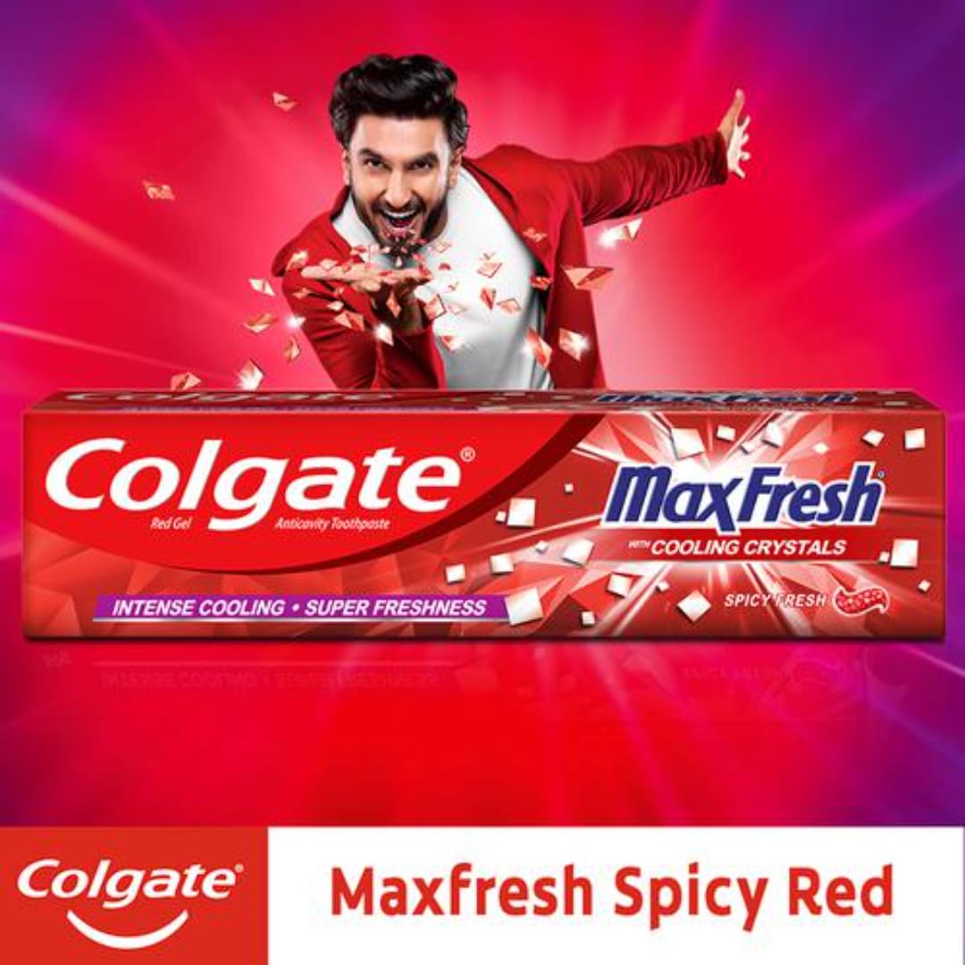 Colgate Max Fresh Anticavity Toothpaste Gel - Spicy Fresh, Saver Pack, 70g