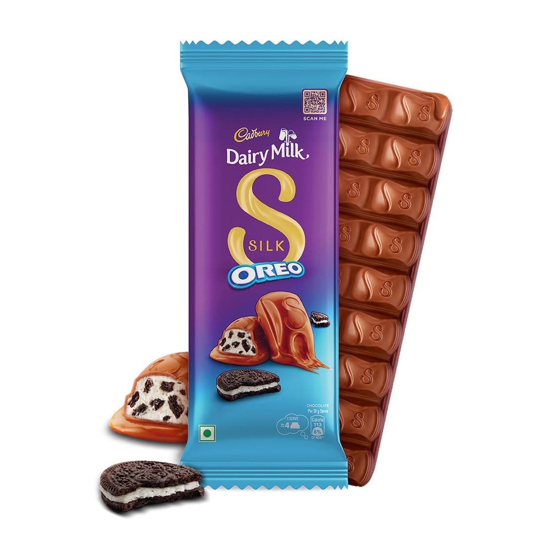 Cadbury Dairy Milk Silk Oreo Chocolate Bar, 60 gm