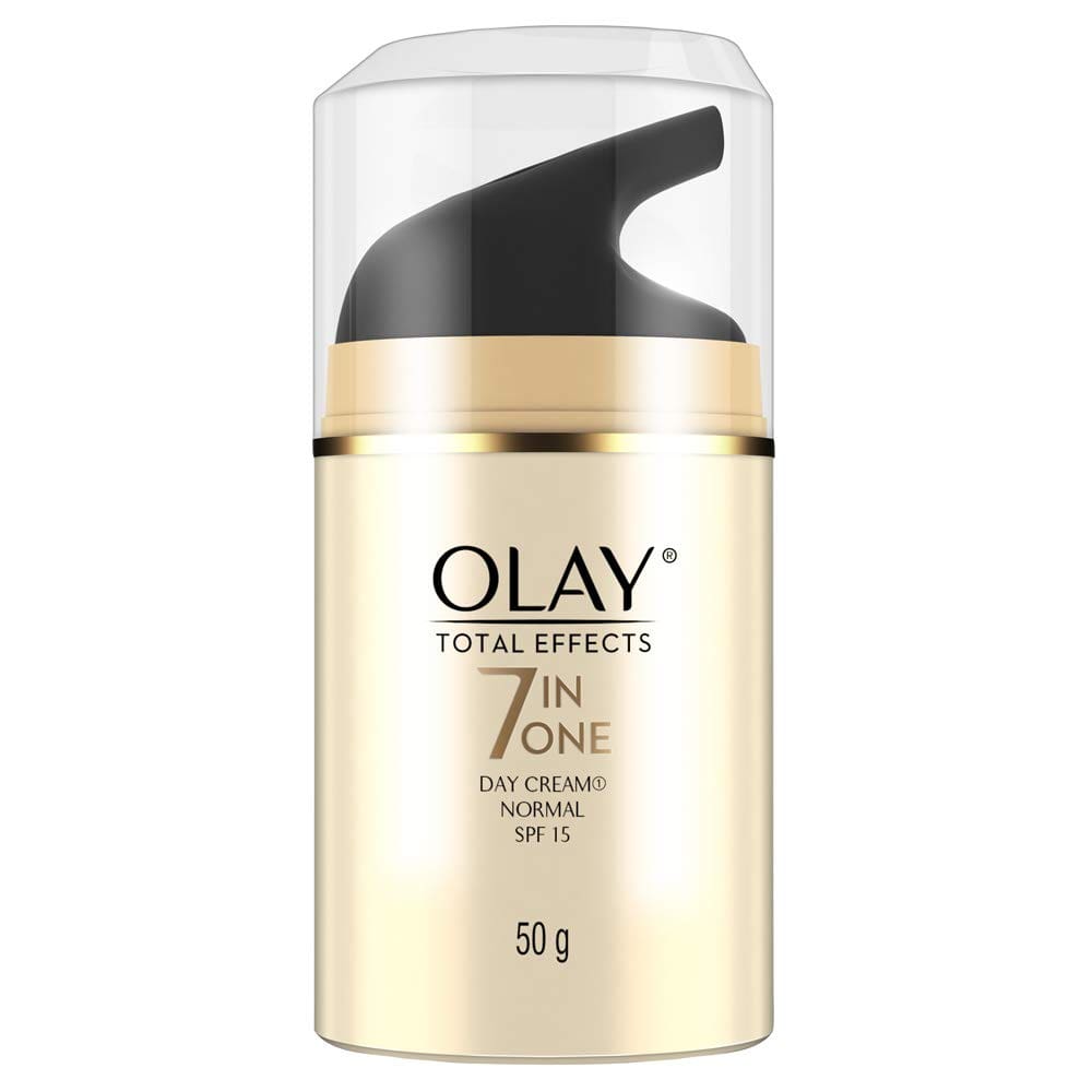 Olay Total Effects Day Cream with SPF 15 | Fights 7 Signs of Ageing | 50g |With Niacinamide and Green Tea Extracts