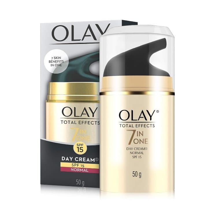 Olay Total Effects Day Cream with SPF 15 | Fights 7 Signs of Ageing | 50g |With Niacinamide and Green Tea Extracts