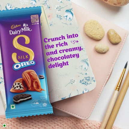 Cadbury Dairy Milk Silk Oreo Chocolate Bar, 130 gm
