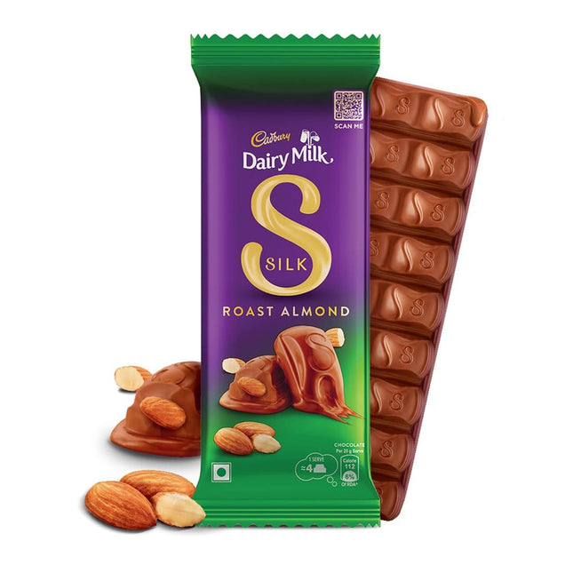 Cadbury Dairy Milk Silk Roast Almond Chocolate Bar, 58 gm