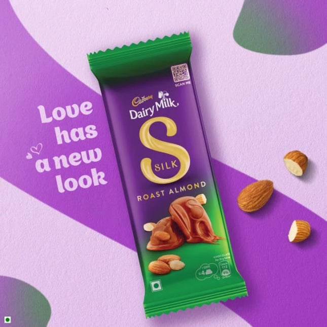 Cadbury Dairy Milk Silk Roast Almond Chocolate Bar, 58 gm
