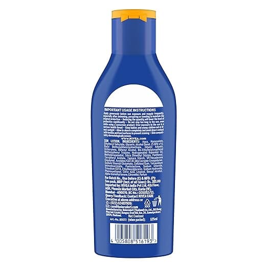 NIVEA SUN Protect and Moisture SPF 30 Sunscreen| PA++ 125ml