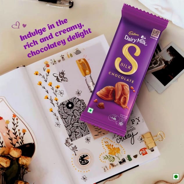 Cadbury Dairy Milk Silk Chocolate Bar, 60 gm