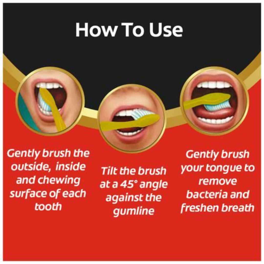 Colgate Toothbrush - 360 Degree Charcoal Gold, Soft Bristles, 3 pcs Buy 2 Get 1 Free