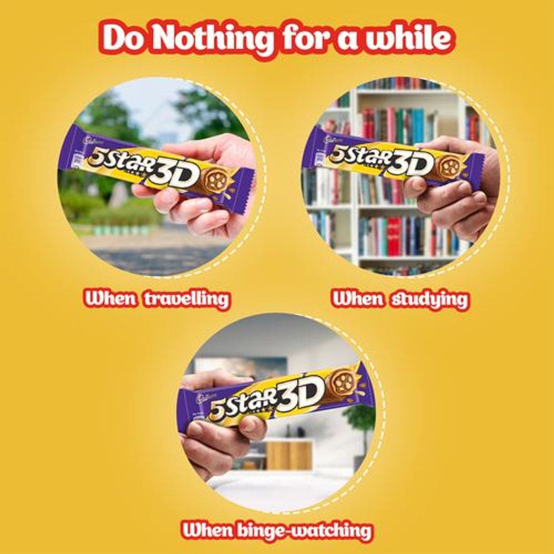 Cadbury 5 Star 3D Chocolate Bar, 42gm