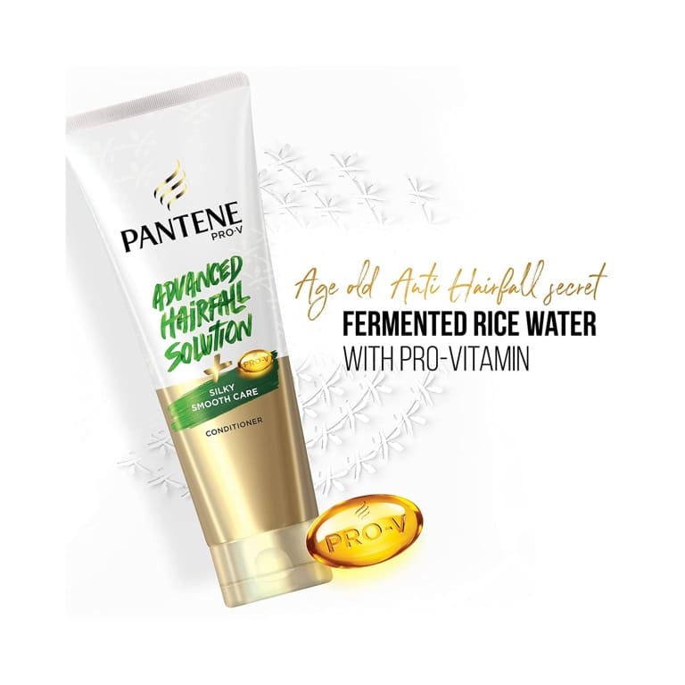 Pantene Advance Hairfall Solution, Silky Smooth Care Conditioner, 180ml