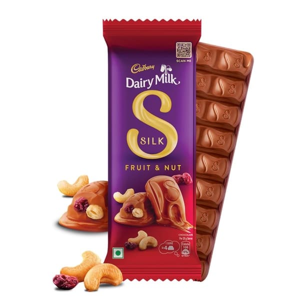 Cadbury Dairy Milk Silk Fruit and Nut Chocolate Bar, 55gm