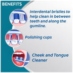 Colgate 360 Degree Whole Mouth Clean Soft Bristle Toothbrush, 1 pc