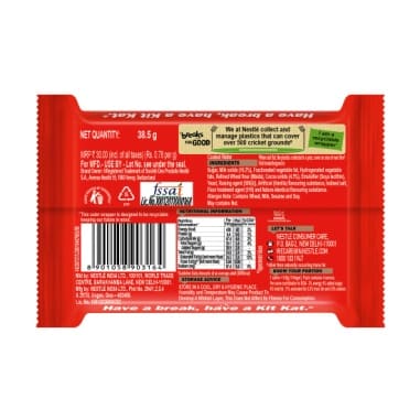 KitKat Love Break, 4 Finger, Chocolate Coated Wafer, 38.5g