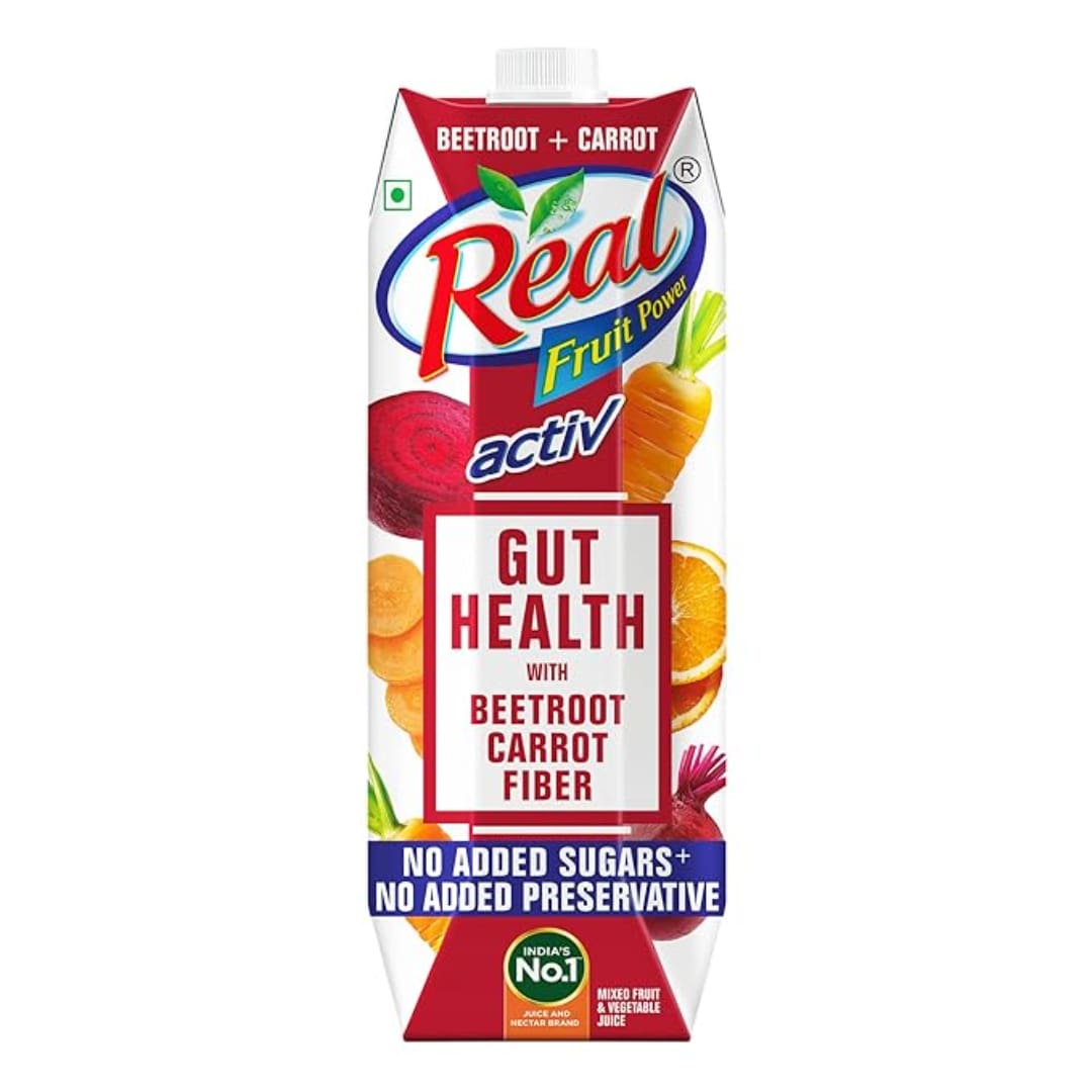 Real Activ Beetroot Carrot Fruit Juice - 1L