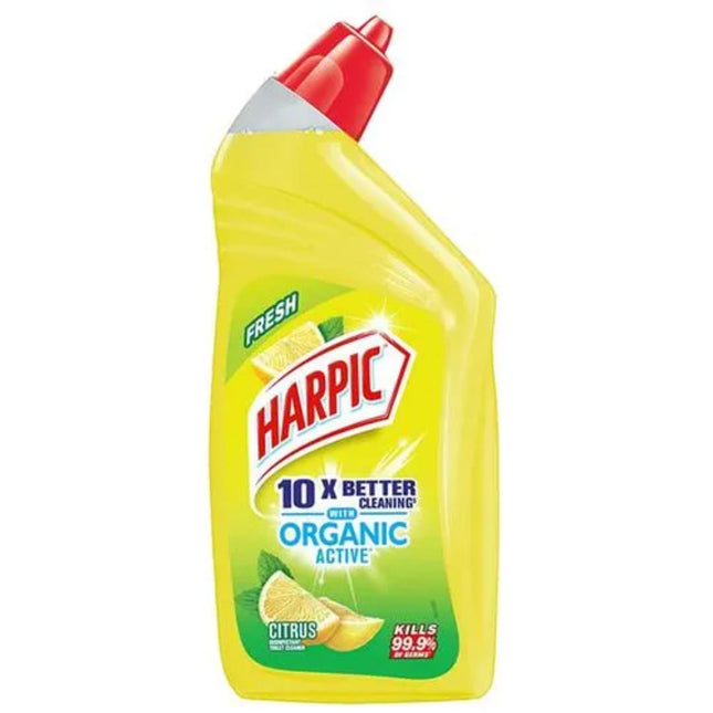 Harpic Organic Active, Toilet Cleaner Liquid, Citrus, 500 ml