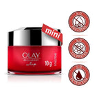 Olay Regenerist Whip Mini Cream | Ultra Lightweight | Hydrated, Plump, Bouncy Skin | With Hyaluronic Acid, Niacinamide and Peptides | Normal, Oily, Dry, Combination Skin | 10g