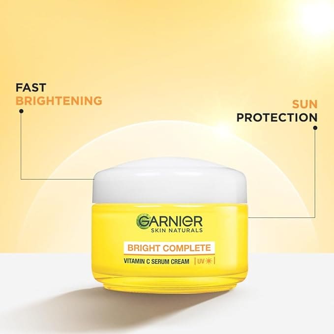 Garnier Skin Naturals, Day Cream, Brightening and with Sun Protection, Bright Complete, 45 g
