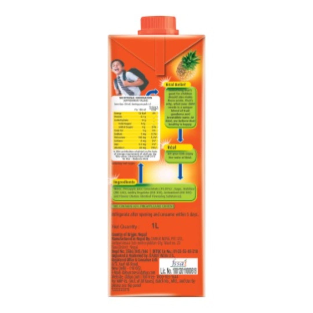 Real Pineapple Fruit Juice 1L