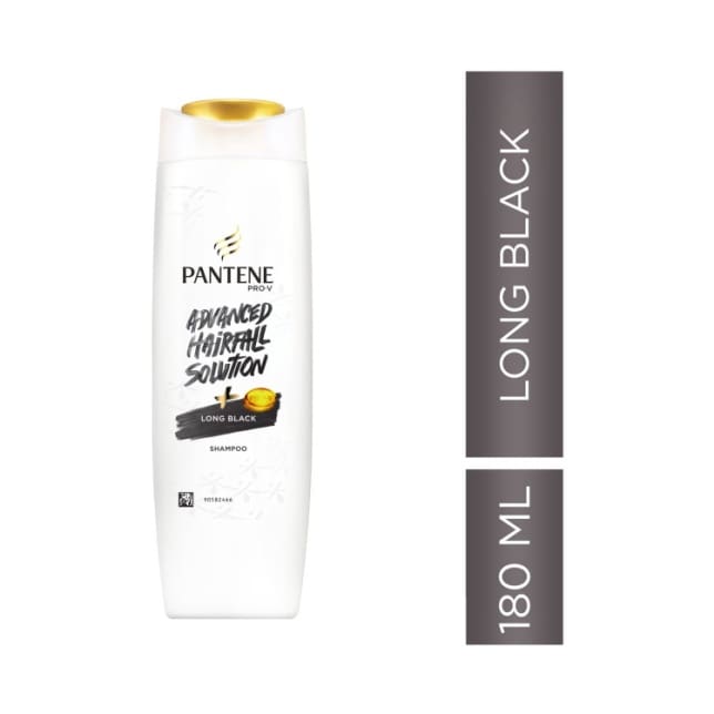 Pantene Advanced Hairfall Solution Long Black Shampoo, 180ml