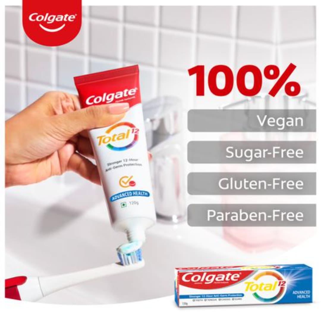 Colgate Whole Mouth Health, Antibacterial Toothpaste, 120 g