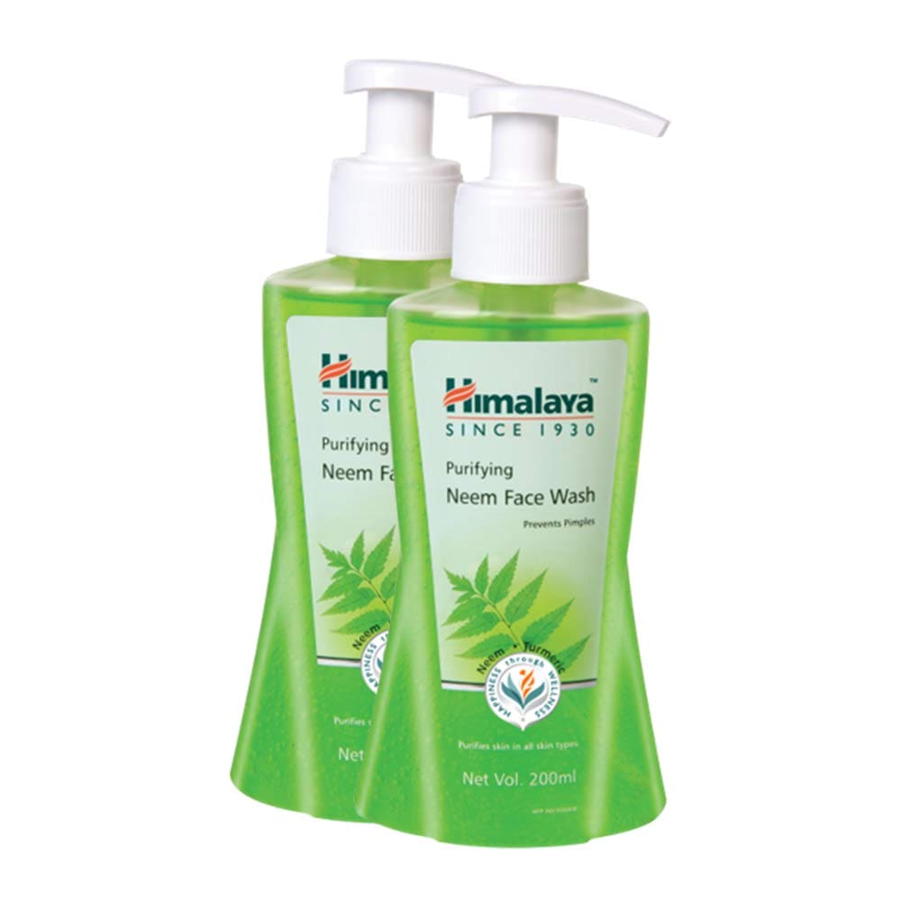 Himalaya Purifying Neem Face Wash, 200ml (Pack of 2)