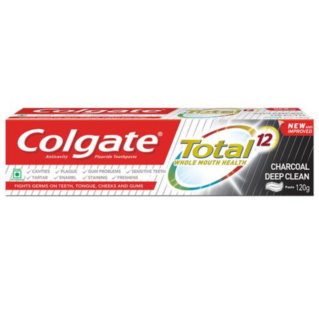 Colgate Toothpaste - Total, Charcoal, Anticavity, 150 g