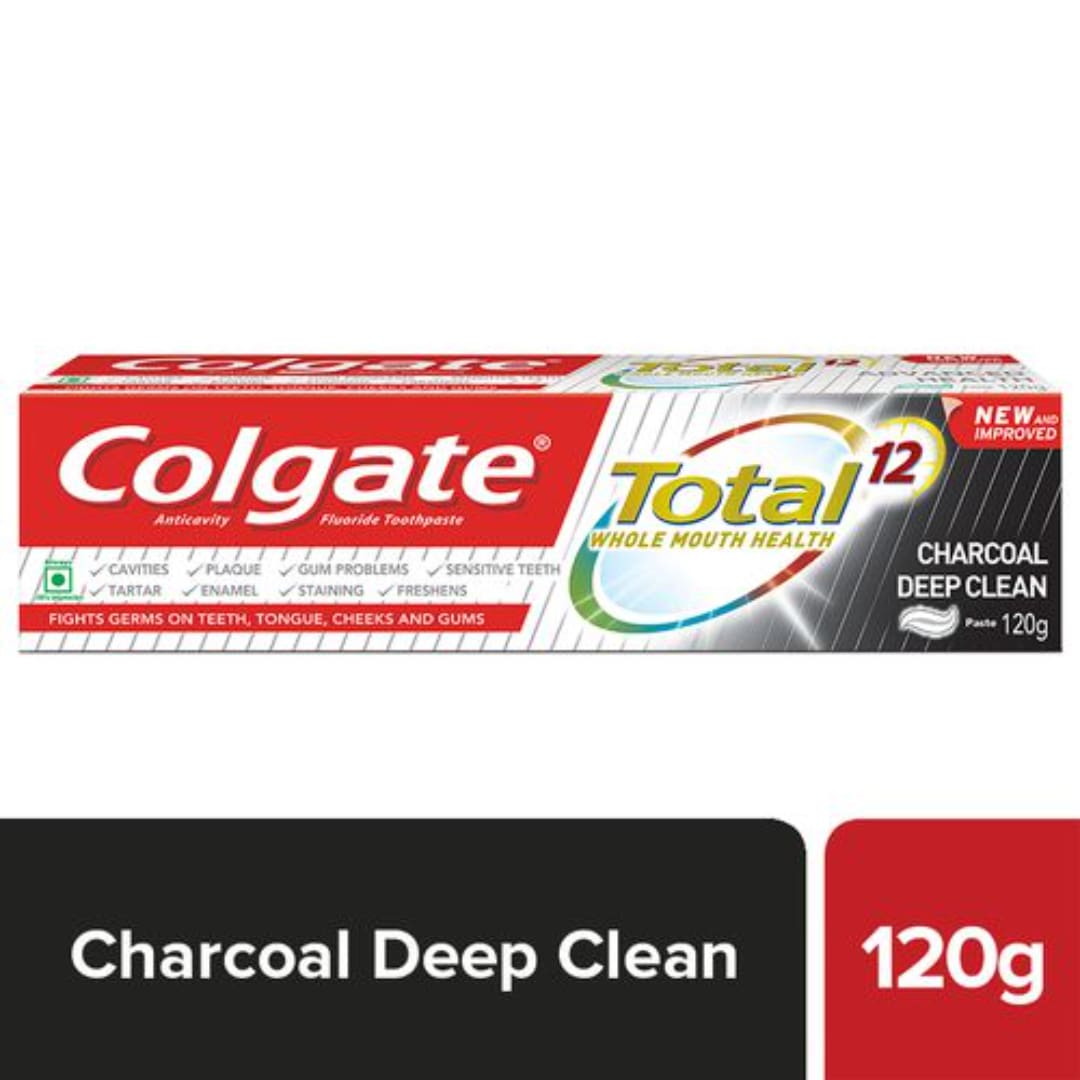 Colgate Toothpaste - Total, Charcoal, Anticavity, 150 g