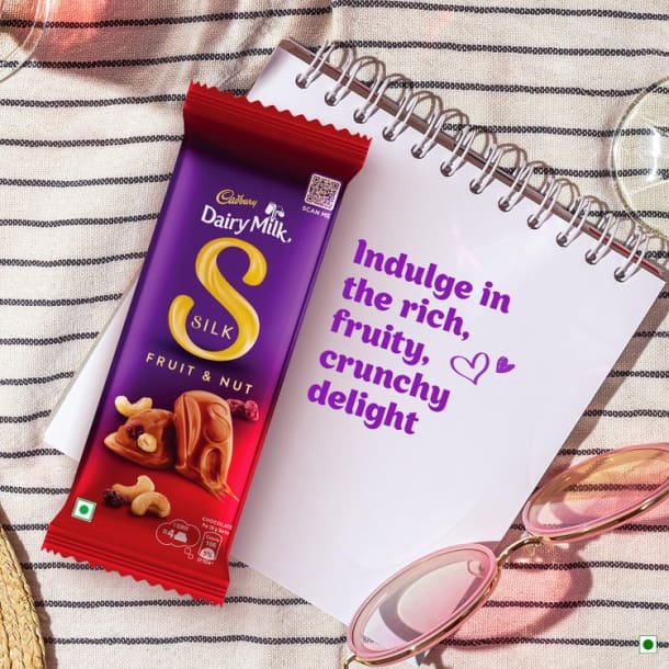 Cadbury Dairy Milk Silk Fruit and Nut Chocolate Bar, 55gm