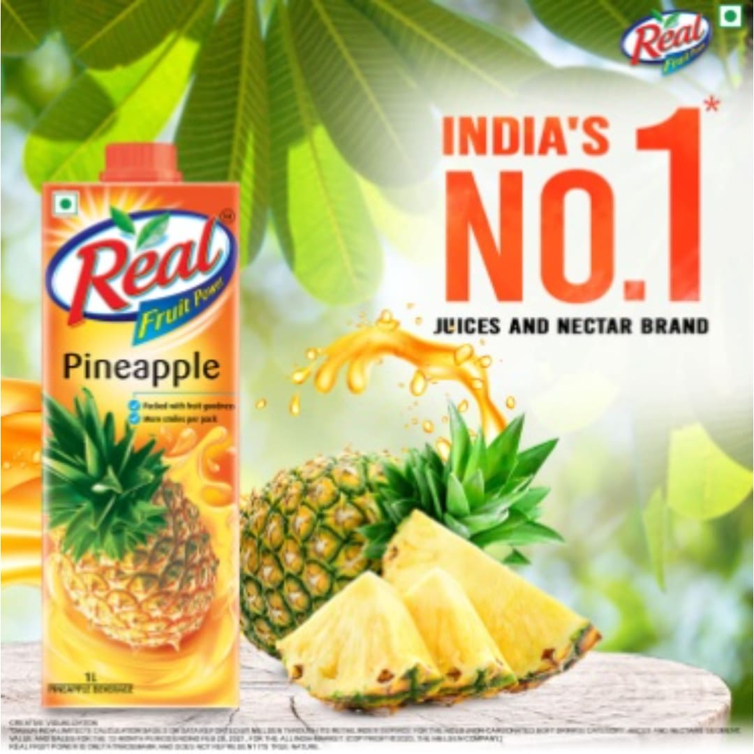 Real Pineapple Fruit Juice 1L