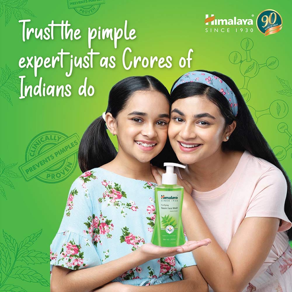 Himalaya Purifying Neem Face Wash, 200ml (Pack of 2)