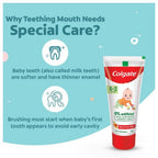 Colgate Kids Toothpaste - 0-2 years, Natural Fruit Flavor, Fluoride Free, 0% Artificial, 40 g 