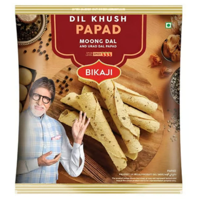 Bikaji Dil Khush Moong Dal and Urad Dal Papad, 250g