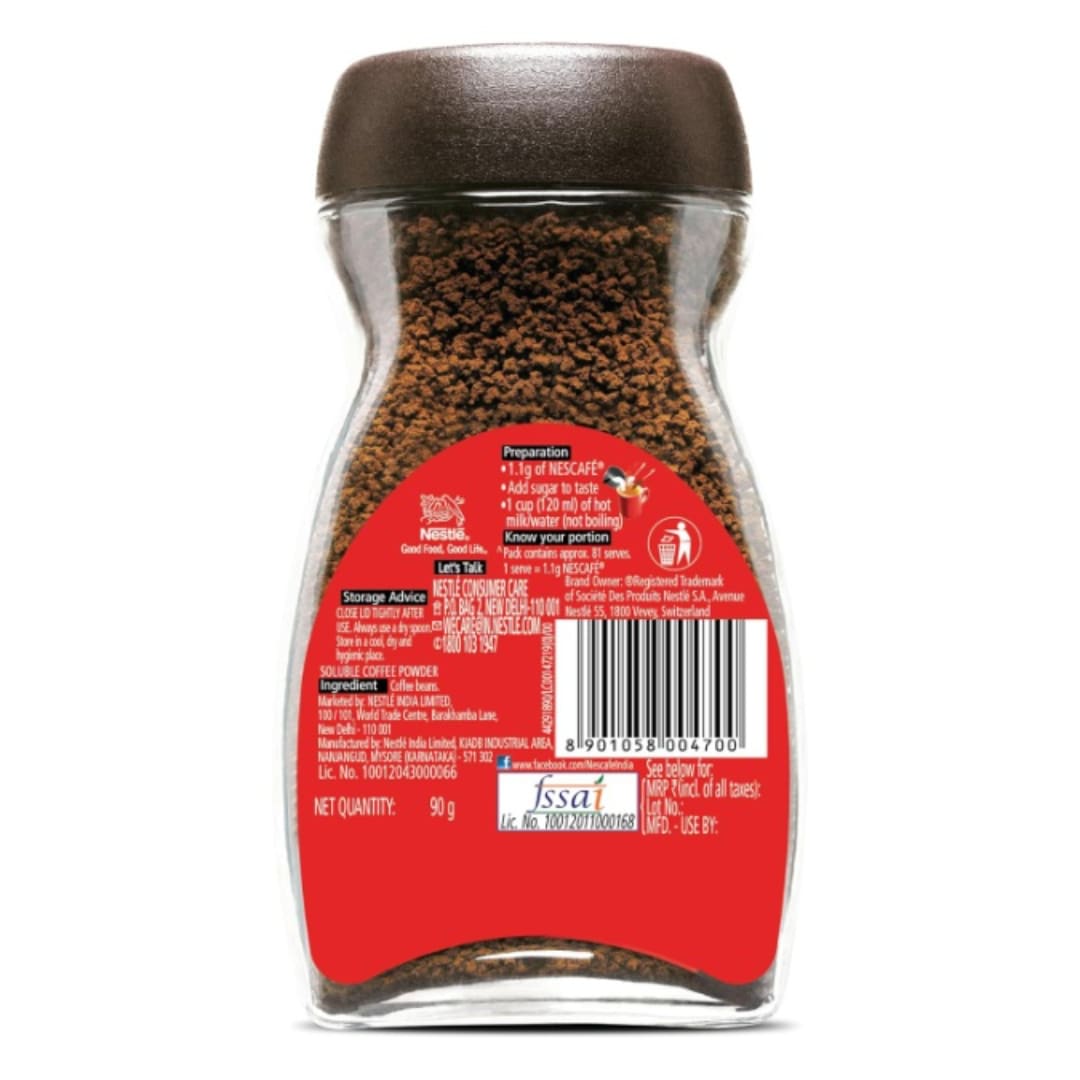 NESCAFE Classic, 100% Pure Coffee, 90g