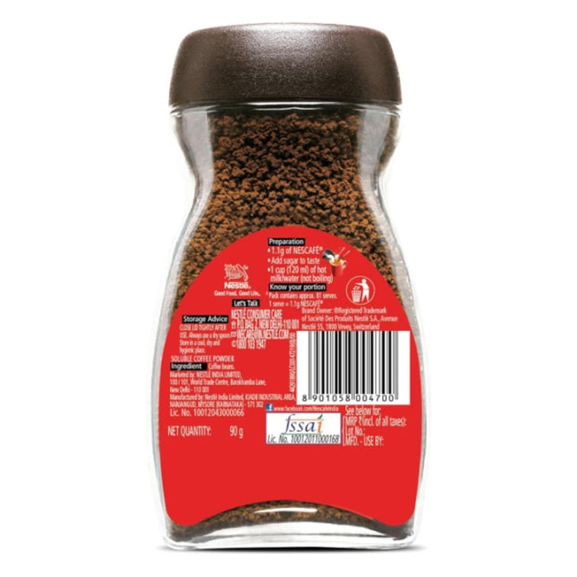 NESCAFE Classic, 100% Pure Coffee, 90g