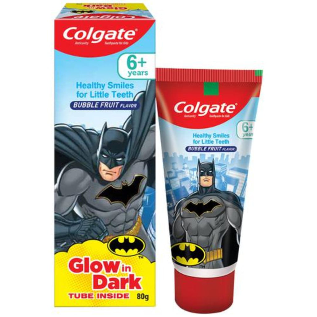 Colgate Kids Anticavity Toothpaste - 6+ Years, Bubble Fruit Flavour, Batman, 80 g