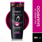 L'Oreal Paris Anti-Hair Fall Shampoo, For Thinning & Hair Loss, Fall Resist 3X, 180 ml