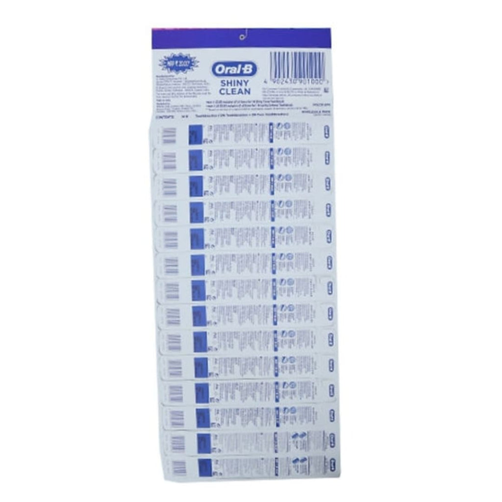 Oral B Tooth Brush - Shiny Clean + Fresh Clean, 12 pcs