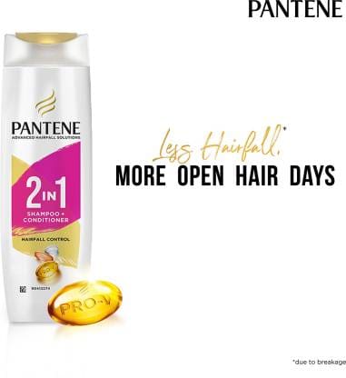 Pantene 2 in 1 Hairfall Control Shampoo + Conditioner, 340 ml