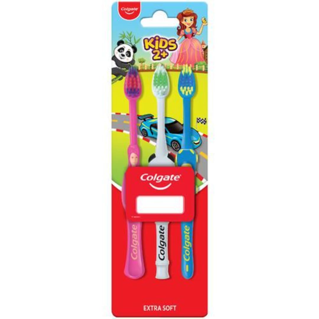 Colgate Kid's 2+ Years Extra Soft Toothbrush, 3 pcs (Pack of 3)