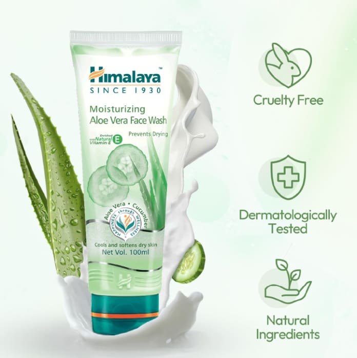 Himalaya Moisturizg Aloe Vera Face Wash, 50ml