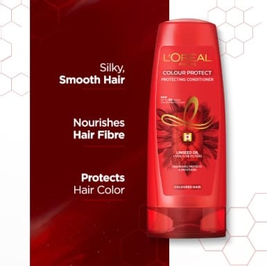 L'Oreal Paris Conditioner, Vibrant & Revived Colour, For Colour-treated Hair, Colour Protect, 71ml