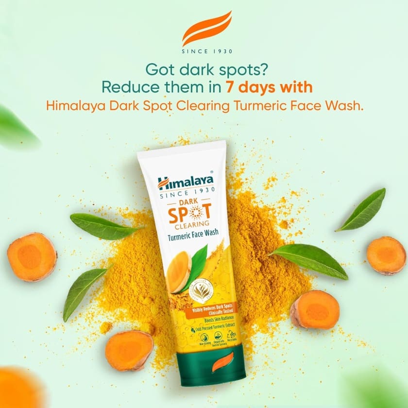 Himalaya Dark Spot Clearing Turmeric Face Wash, 50ml