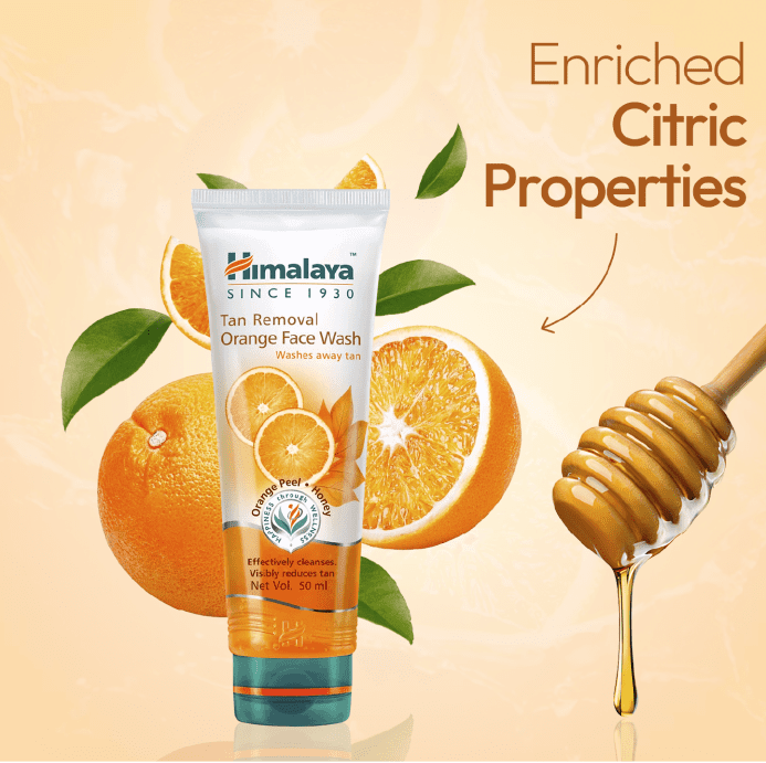 Himalaya Tan Removal Orange Face Wash, 100ml
