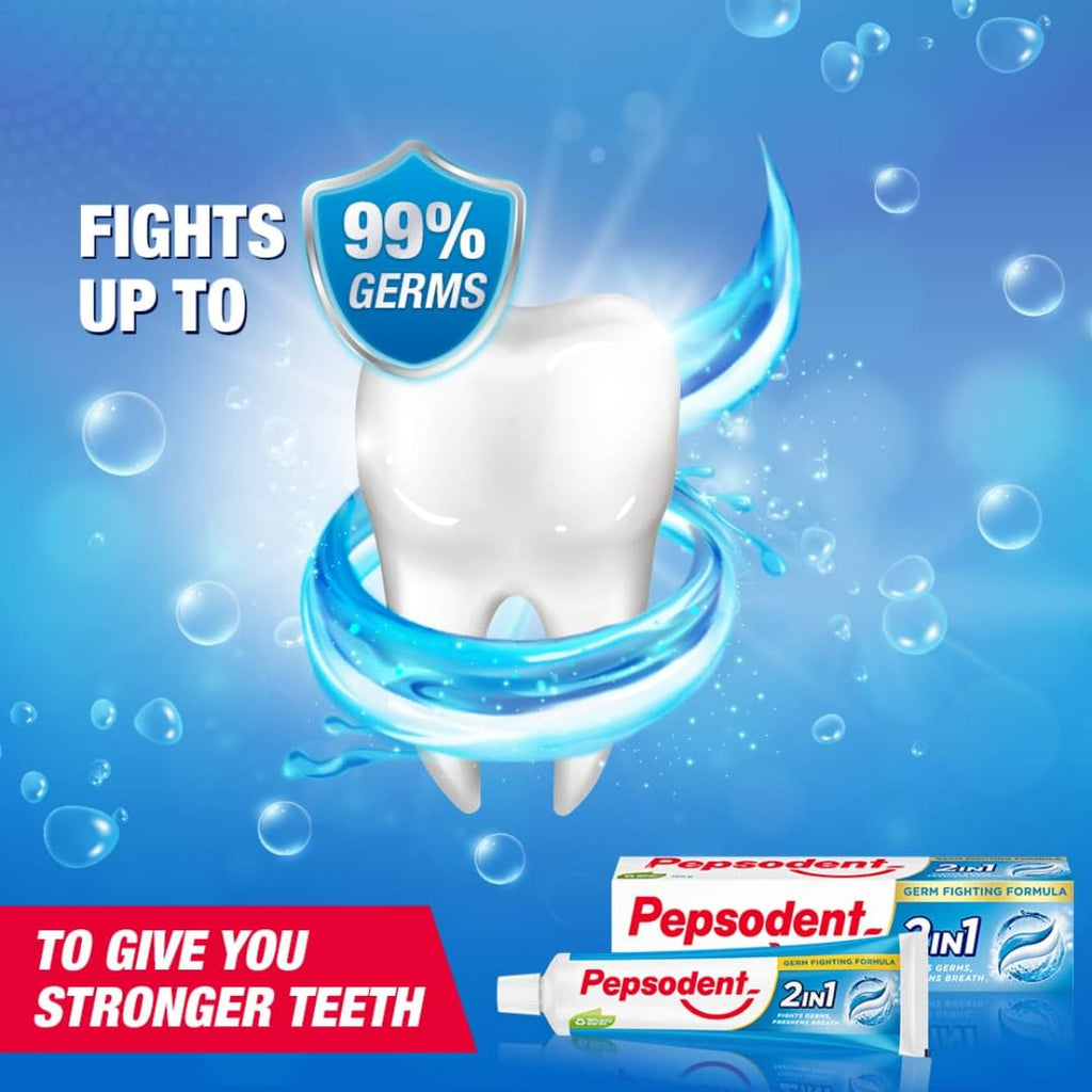 Pepsodent 2 in 1 Toothpaste Tooth Decay Prevention, 80 gm