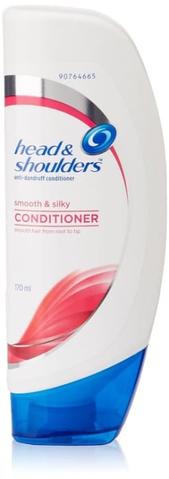 Head & Shoulders , Anti Dandruff Conditioner, Smooth & Silky For Frizzy, Dry & Chemically Treated Hair (Fresh), 170ml