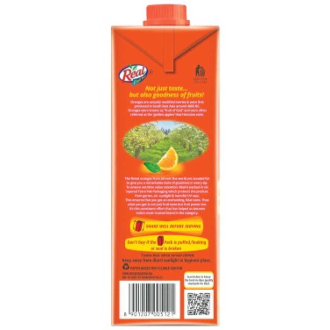 Real Orange Fruit Juice -1L