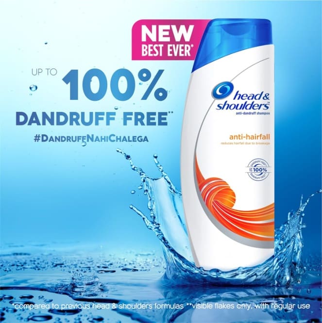 Head & Shoulders, Anti Dandruff Shampoo, Anti Hairfall, 180 ML