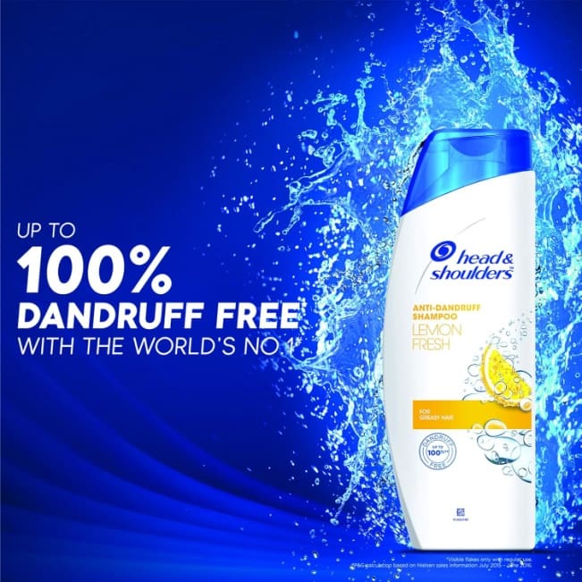 Head & Shoulders, Anti Dandruff Shampoo, Lemon Fresh, 180 ml