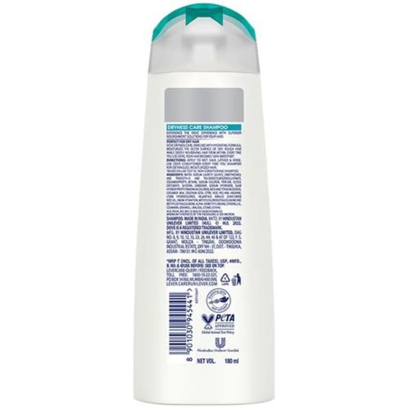 Dove Dryness Care Shampoo, 180ml