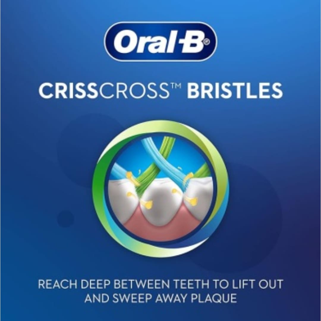 Oral B Criss Cross Toothbrush for adults with Neem Extract, Soft (Buy 2 Get 2 Free)