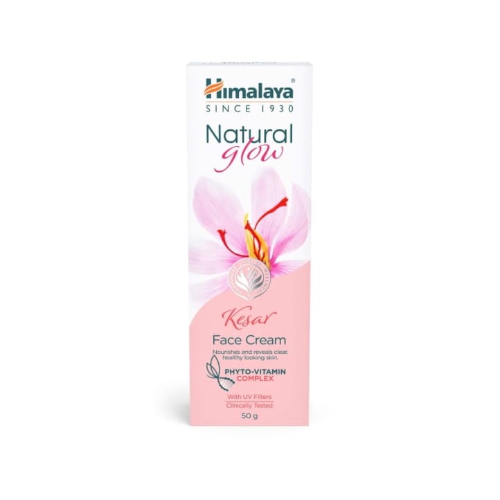 Himalaya Natural Glow Face Cream with Kesar (Combo 1+1), 50g